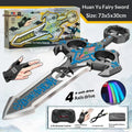 Drone de espada voadora Rc de 73cm 36cm com controle de gestos conduziu luzes 360 ° Stunt Flip Controle Remoto Planador Brinquedo Adulto Ao Ar Livre Menino Presente