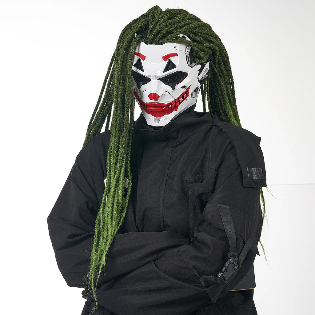Cyberpunk Masks Braids 2d Cosplay Resin Custom Products Halloween Anime Role-Playing Props And Gifts Toys