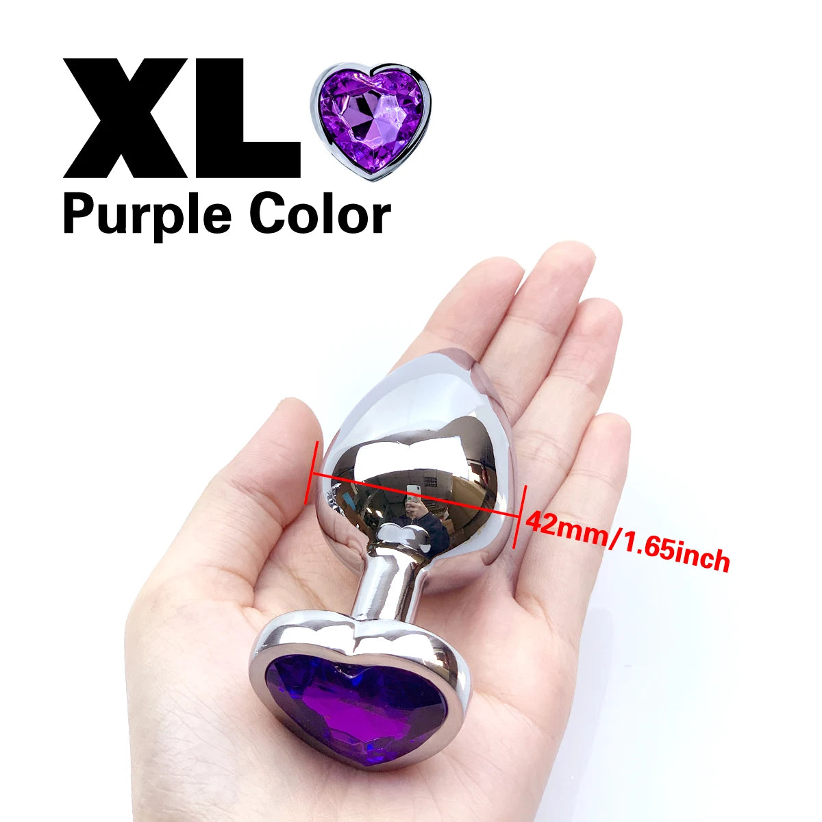 Metal anal plug coração cristal iniciante para especializar 5 tamanho butt plug adulto brinquedo cauda feminino/masculino