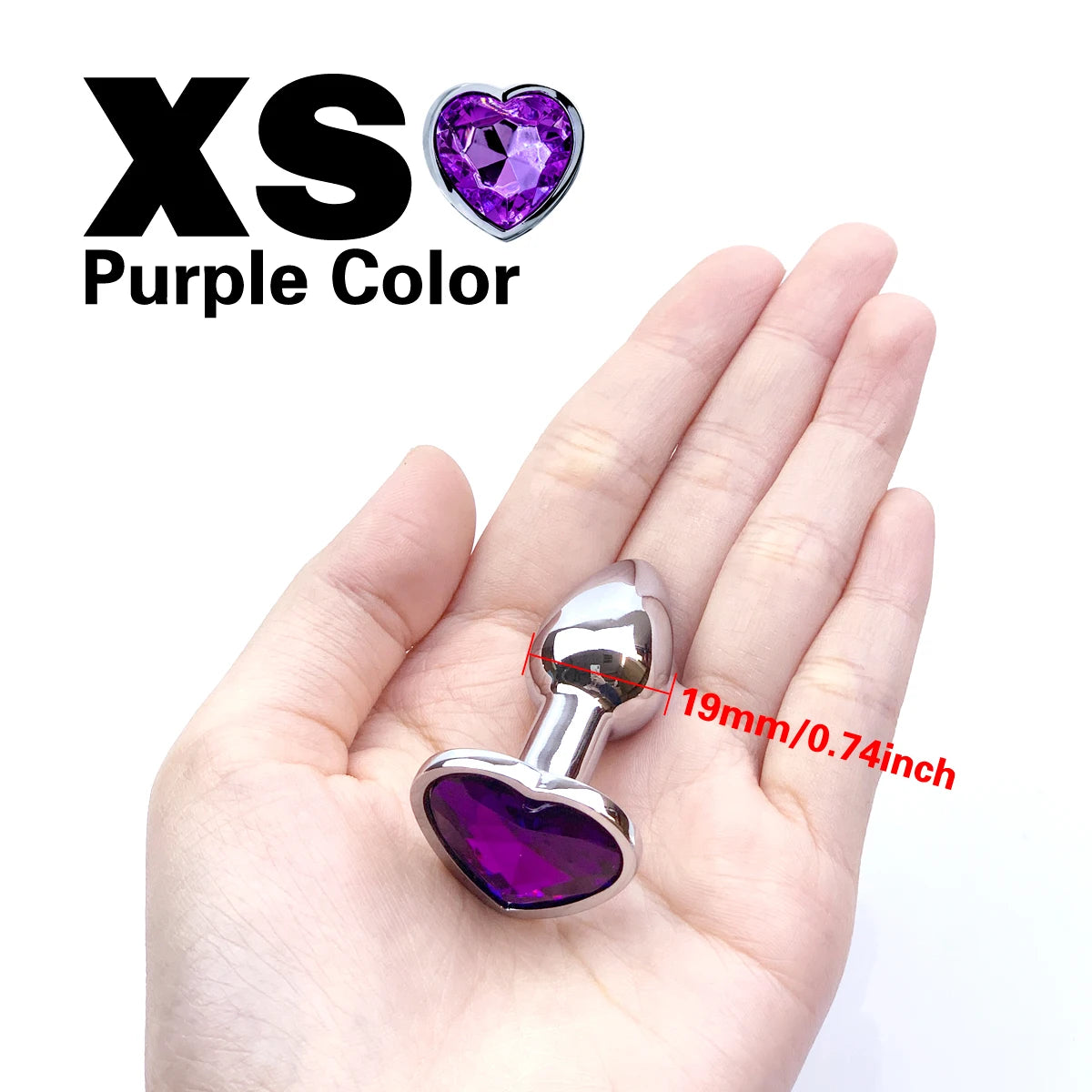 Metal anal plug coração cristal iniciante para especializar 5 tamanho butt plug adulto brinquedo cauda feminino/masculino
