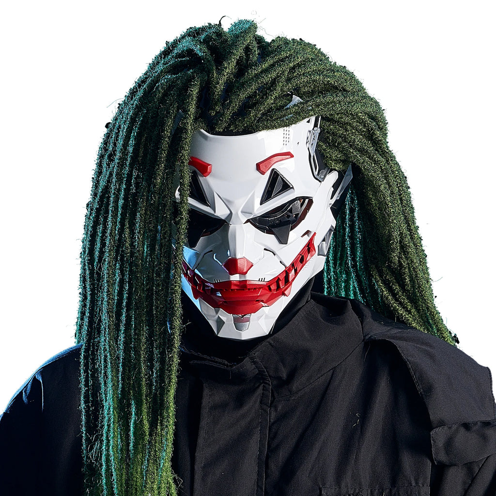 Cyberpunk Masks Braids 2d Cosplay Resin Custom Products Halloween Anime Role-Playing Props And Gifts Toys