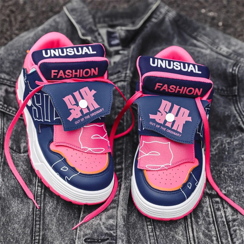 35-45 ao ar livre juventude maré pão sapatos femininos masculino placa classe calçados outono sapatos casuais confortáveis anti deslizamento tênis moda