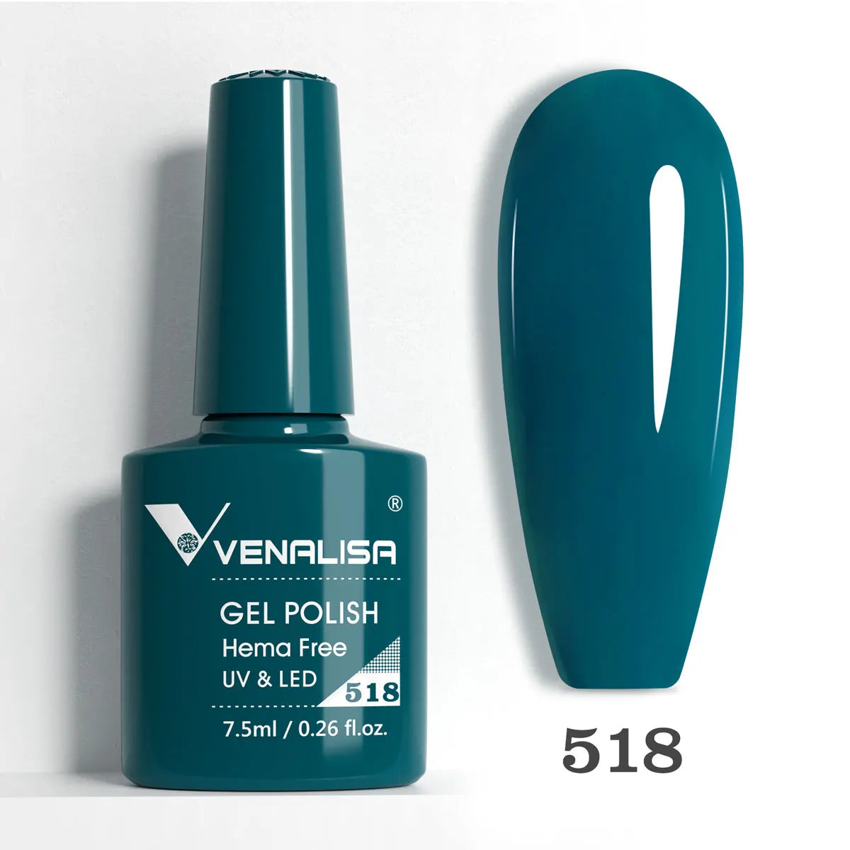 Verniz de Gel com Glitter Venalisa Livre de HEMA e TPO – Cobertura Total Deslumbrante, Soak Off, Gel UV/LED para Unhas de Gel Francesas, Coleção Nude Rosa Jelly
