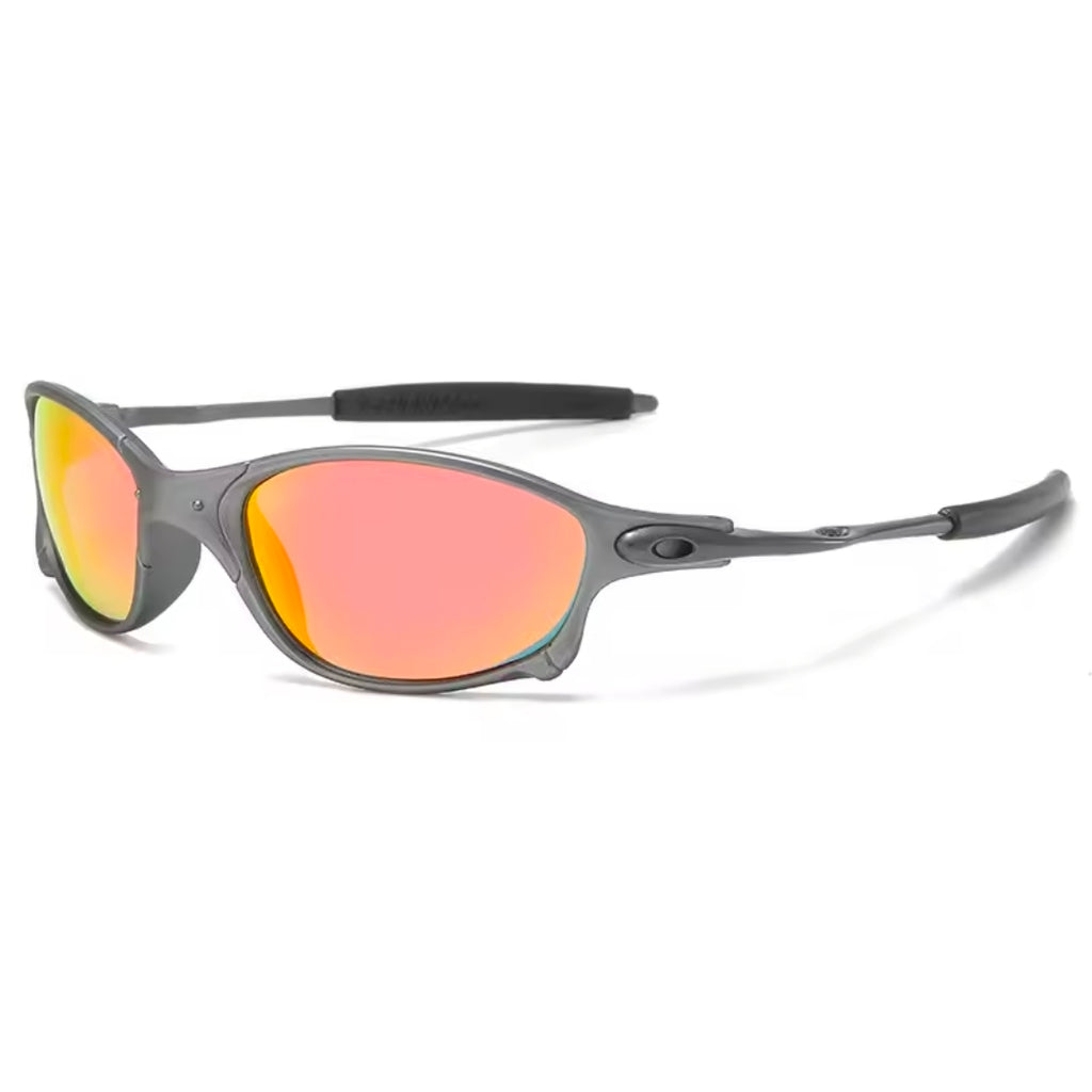 Óculos de sol esportivos coloridos óculos de sol uv400 à prova de vento óculos de sol para homens mulheres retro de sol masculino