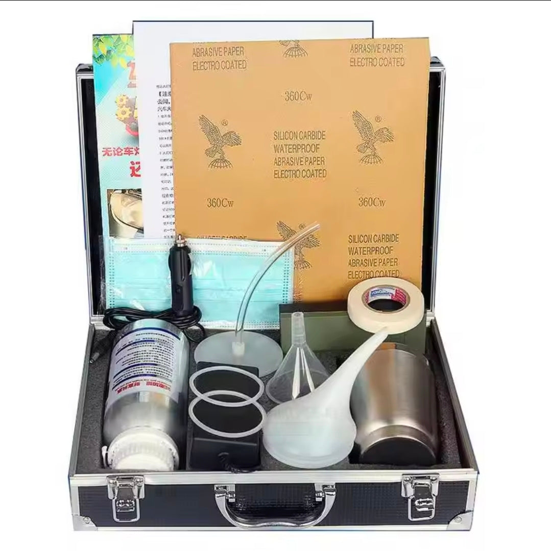 Kit de polimento químico para farol de carro