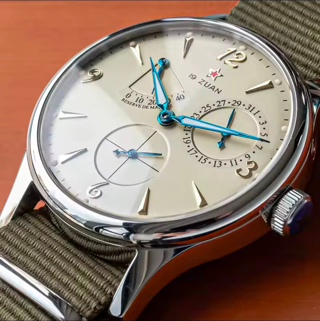 2491
1963 relógio piloto masculino 40mm relógios de pulso mecânicos automáticos original st1780 movimento cristal safira waterpoorf relógio retro