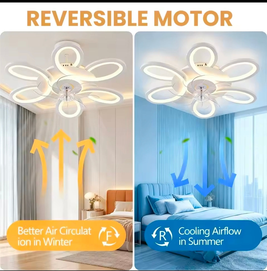 9/12
Preto
 45
Ventilador de Teto Inteligente de 25 polegadas com Luz, Controle Remoto por APP, LED Regulável, Montagem Embutida, 6 Velocidades, Motor DC Silencioso para Casa