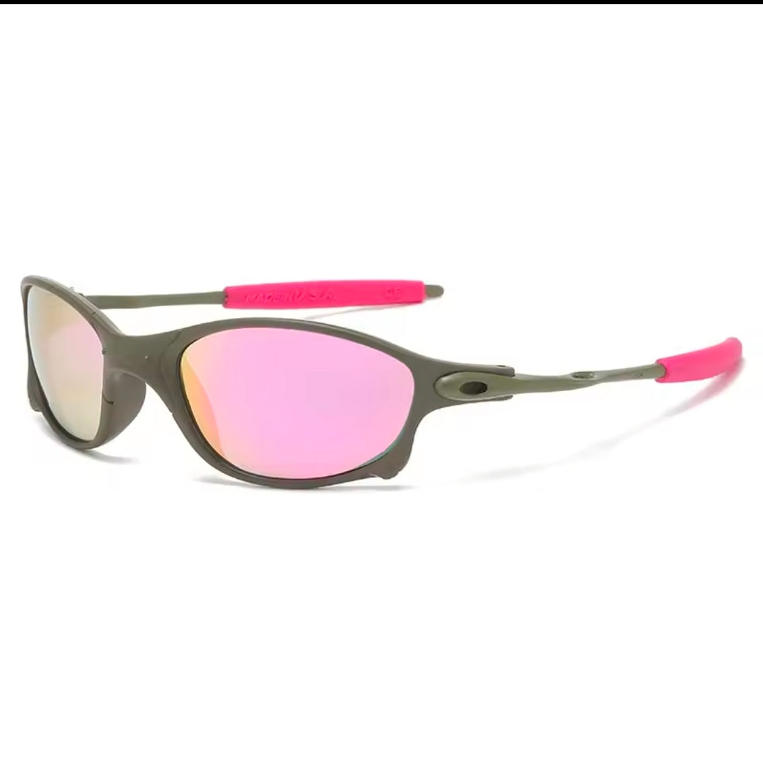 Óculos de sol esportivos coloridos óculos de sol uv400 à prova de vento óculos de sol para homens mulheres retro de sol masculino