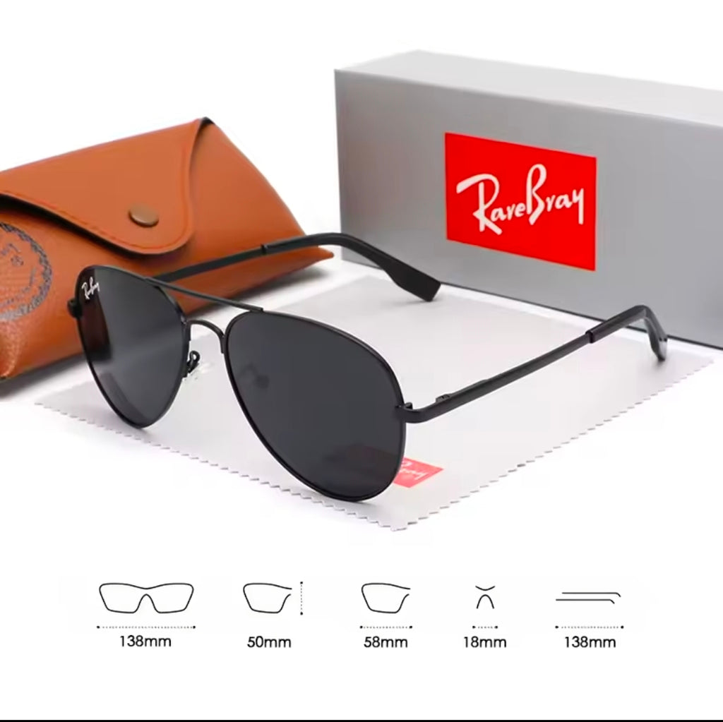 Óculos de Sol Polarizados Pilot de Design de Marca para Homens e Mulheres, Tendência de Moda para Ciclismo ao Ar Livre e Condução de Carro