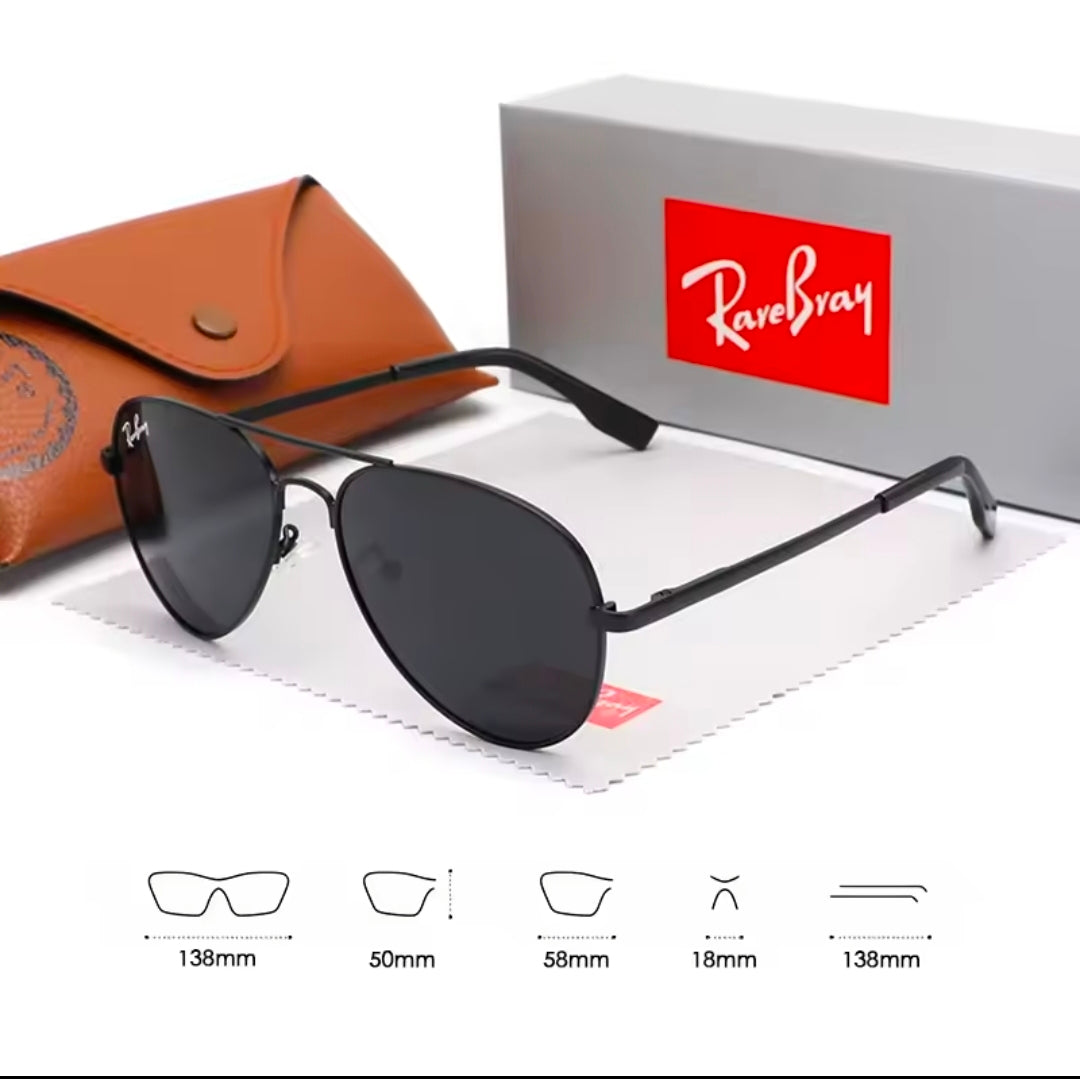 Óculos de Sol Polarizados Pilot de Design de Marca para Homens e Mulheres, Tendência de Moda para Ciclismo ao Ar Livre e Condução de Carro