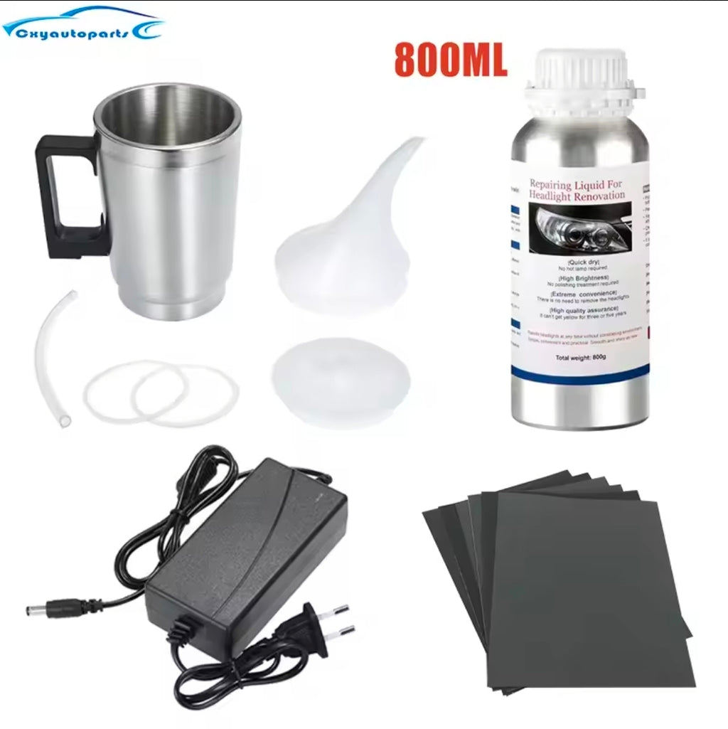 Kit de polimento químico para farol de carro