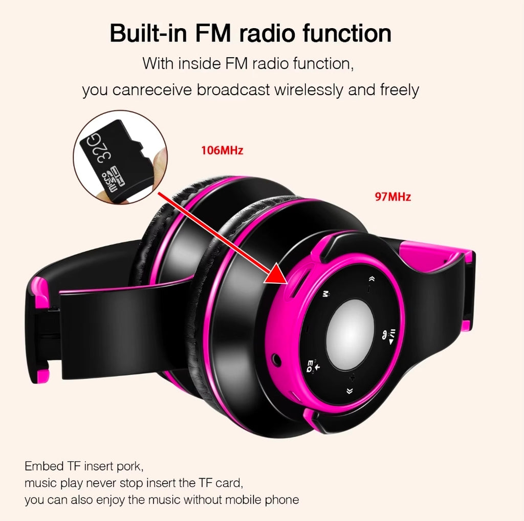 Fones de Ouvido Coloridos Sem Fio Bluetooth