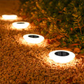 1/4 pacote de luzes solares à terra, 14led luz de paisagem ao ar livre à prova dwaterproof água, lâmpada led para gramado, para jardim caminho quintal deck acampamento decoração