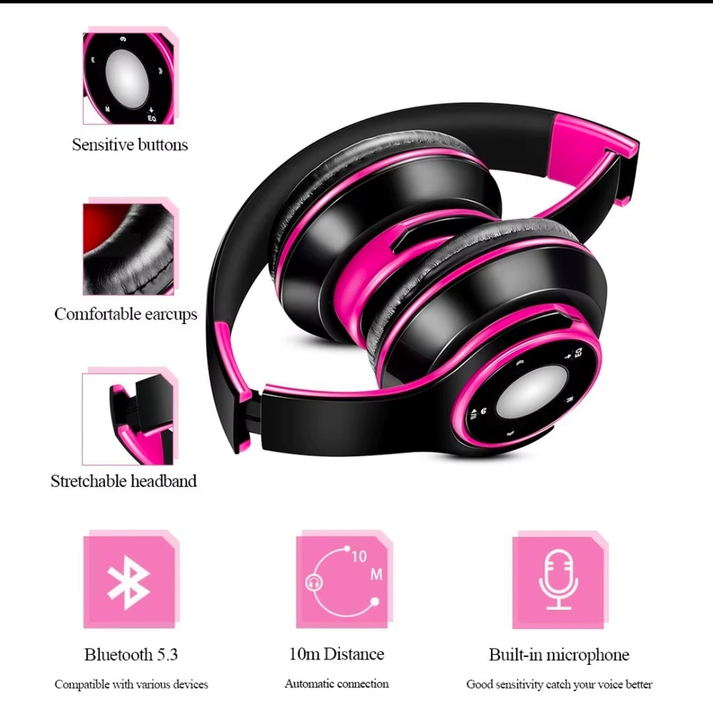 Fones de Ouvido Coloridos Sem Fio Bluetooth