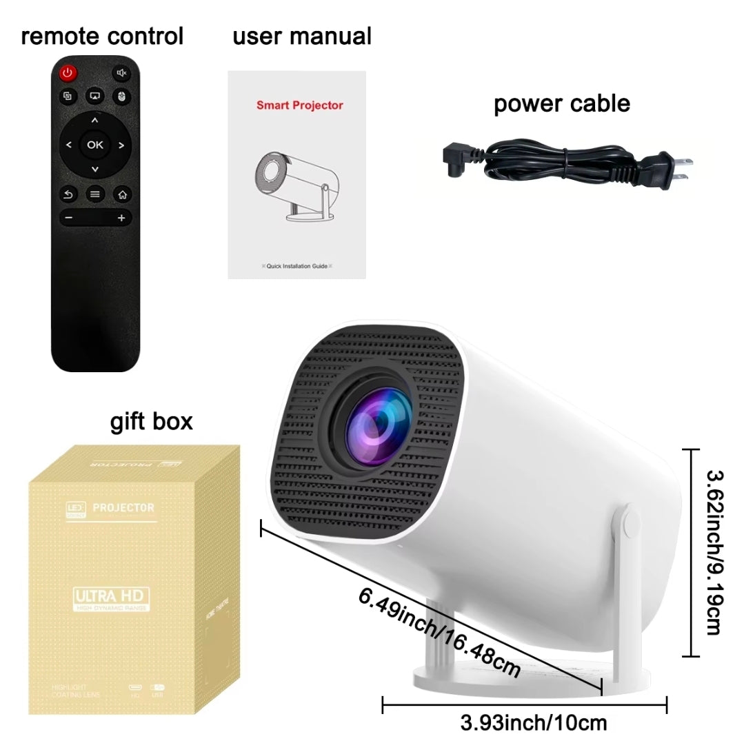 Novo projetor portátil com wifi 6 e sem fio 5.0