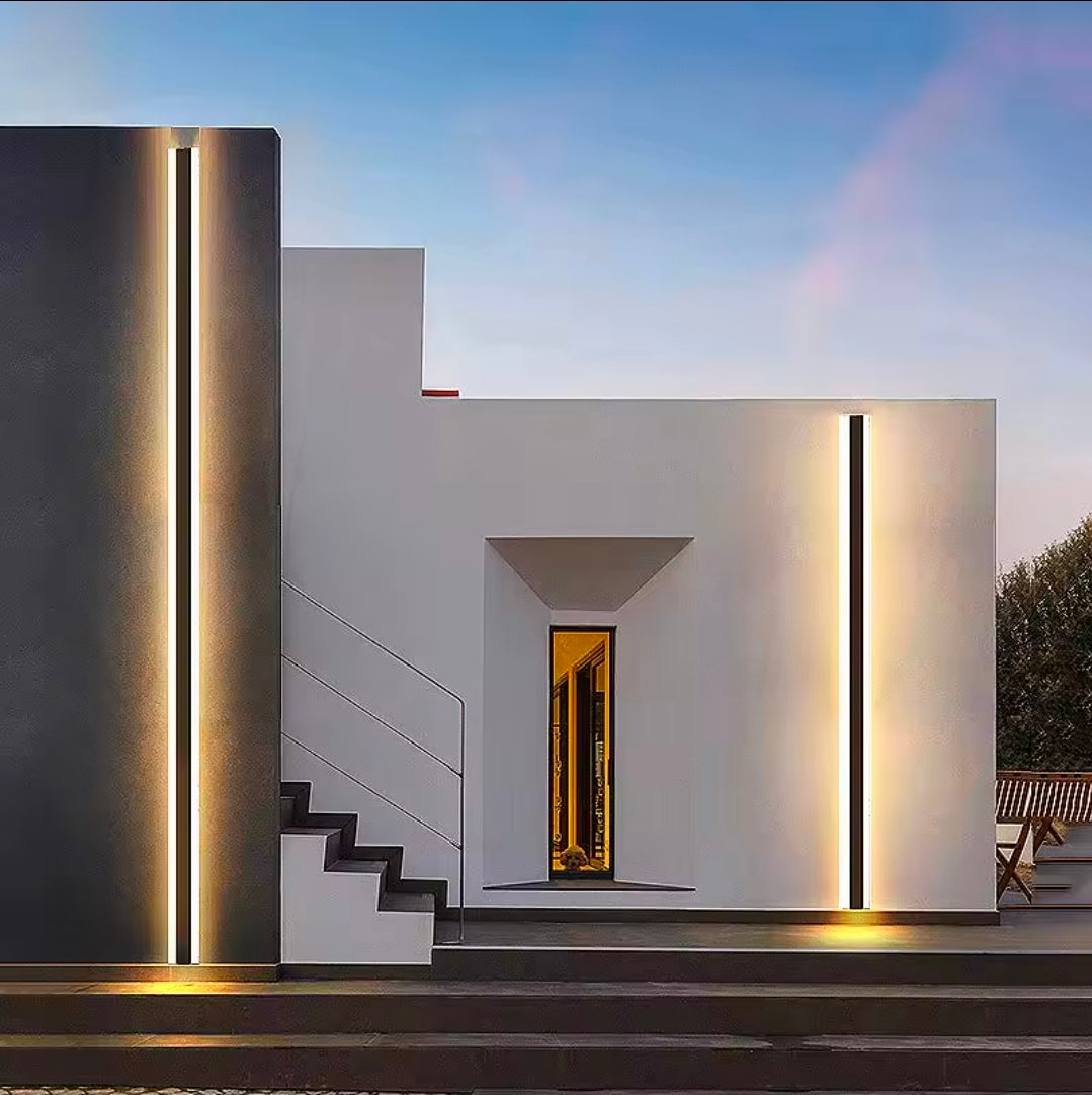 Moderno impermeável Long Strip LED Lâmpada de parede, IP65 Alumínio Wall Light, Jardim varanda Sconce, 110V, 220V, Sconce Luminaire