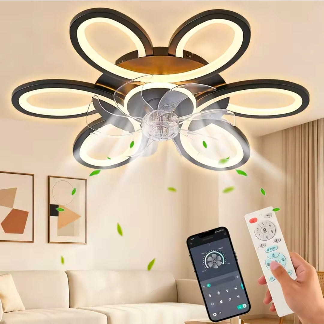 9/12
Preto
 45
Ventilador de Teto Inteligente de 25 polegadas com Luz, Controle Remoto por APP, LED Regulável, Montagem Embutida, 6 Velocidades, Motor DC Silencioso para Casa