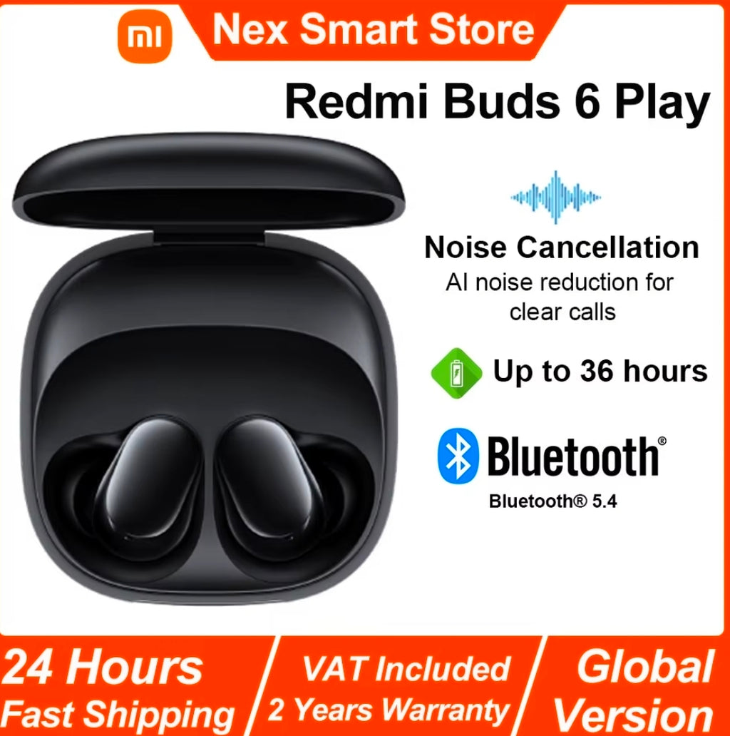 Xiaomi redmi buds 6 play fone de ouvido sem fio bluetooth