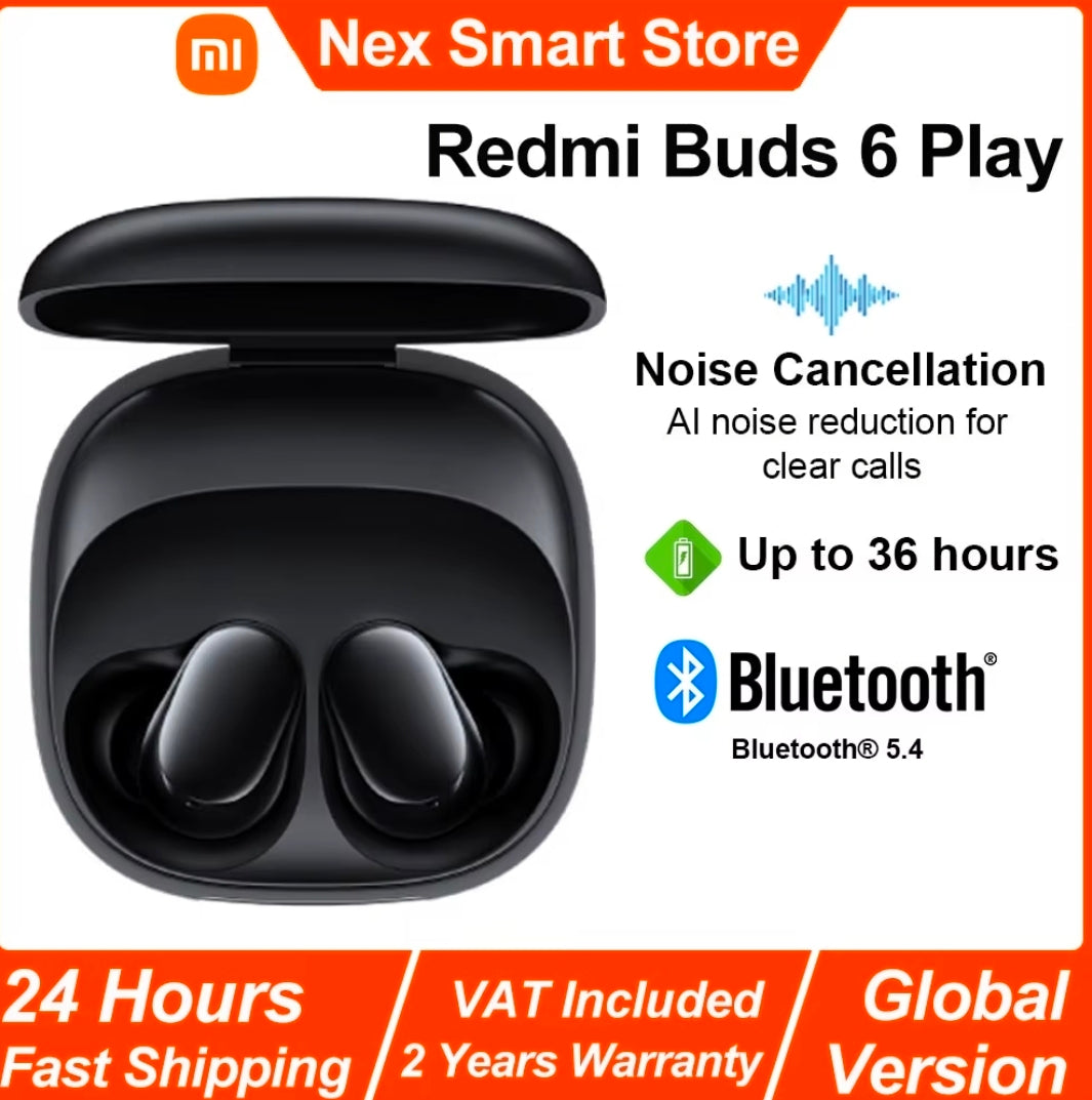 Xiaomi redmi buds 6 play fone de ouvido sem fio bluetooth